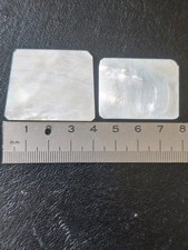 Zwei echte perlmutt platten - perlmutt,