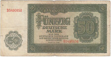 *BANKNOTE*50 Mark 1948 der Deutschen Notenbank*Serie B