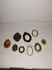  Nostalgie-Bilder+Rahmen-Wohnzimmer-Puppenhaus-Puppenstube-1:12-Bastler