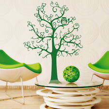 Wandtattoo Wandaufkleber - Baum mit Herzen und einer Eule Kinderzimmer +362+