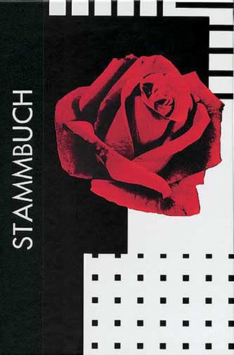 Stammbuch rose schwarz - stammbuch, "rose",