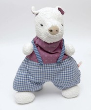 SIGIKID Schwein Kuh lila blau weiß Vintage Frottee Stofftier