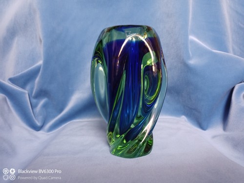 Schwere glas vase gedreht - schwere,
