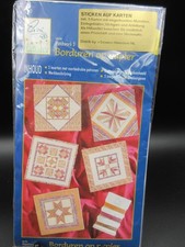 Stickpackung❗Sticken auf Karten❗ 5 Karten Patchworkmotive komplett Sticken