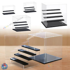 1/2/3/4 Stufen Acryl Vitrine Schaukasten Display Case Acryl Box für Figuren