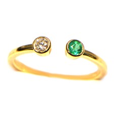 diamond ring 0.10 ct. Yellow
