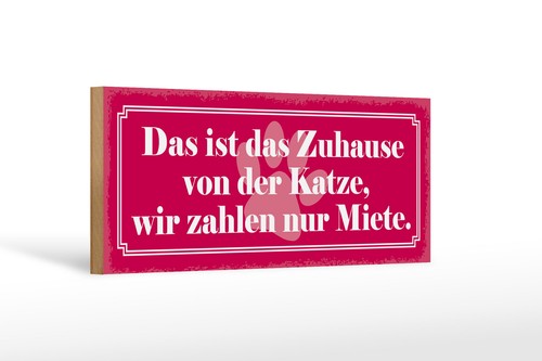 Holzschild spruch 27x10 - spruch,