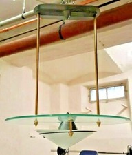 ECOLUCE ?ital. Designer moderne  Deckenlampe Glas  Messing  ArtNr.1028  75x60