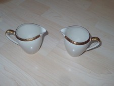 Porzellan - Zeh Scherzer Bavaria Goldrand -  2  Milchkännchen