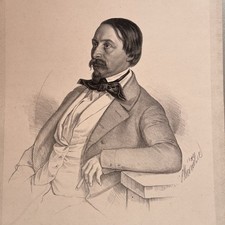 Zeichnung Biedermeier Porträt