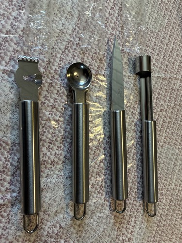 Obstmesser set edelstahl - edelstahl, 4