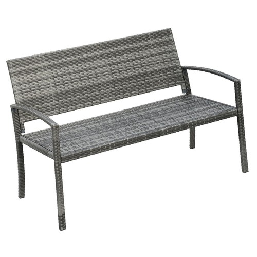 Rattanoptik parkbank für - parkbank,