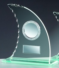 Glaspokal (Segel) mit Gravur