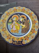 schöner Weihnachtsteller Rosenthal Björn Wiinblad Weihnachten 1982