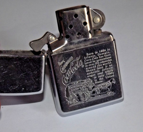 Vintage zippo feuerzeug coca - vintage,