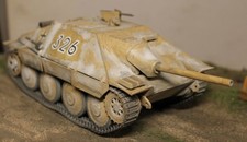 Maßstab 1:35 Italeri Hetzer Winter gebaut und gealtert