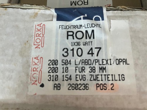 Norka feuchtraumleuchte rom - feuchtraumleuchte, 1x