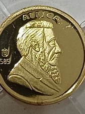 Krügerrand-Goldprägung Springbock, 585er Gold, Polierte Platte mit Zertifikat