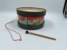 DBGM Kinder Trommel Spielzeug Instrument Western Germany Indianer Blech vintage