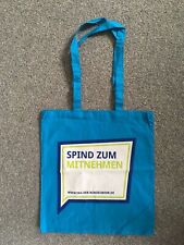 BUNDESWEHR TRAGEBEUTEL EINKAUFSBEUTEL (HELLBLAU) "SPIND ZUM MITNEHMEN" !!!