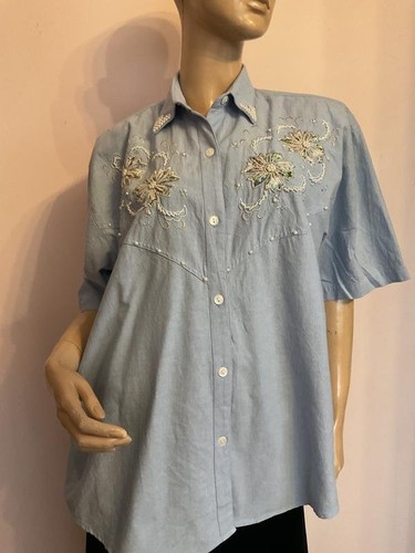 Women golden goose shirt blue - goose,