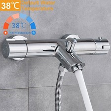 Thermostat Badewannenarmatur Duschset Mischbatterie Wannenarmatur System Chrom