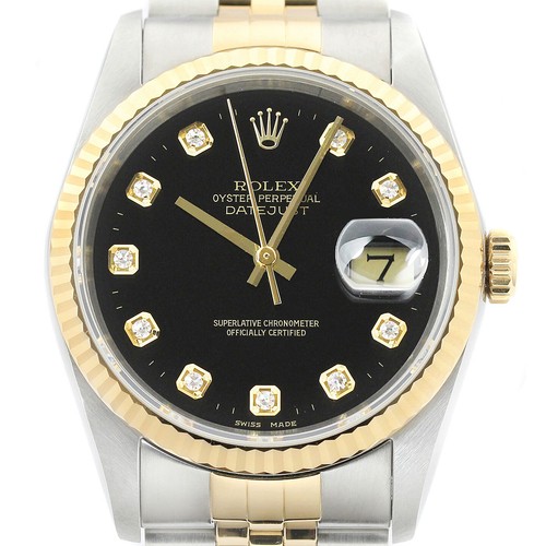 Rolex datejust 18k gelbgold - rolex,