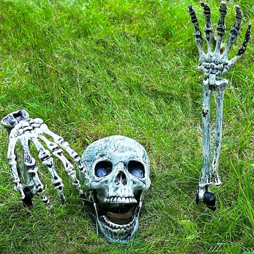 Halloween deko skelett spieße - deko,