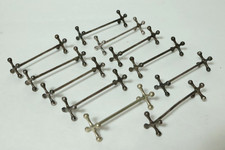 11 alte silberne Messerbänke