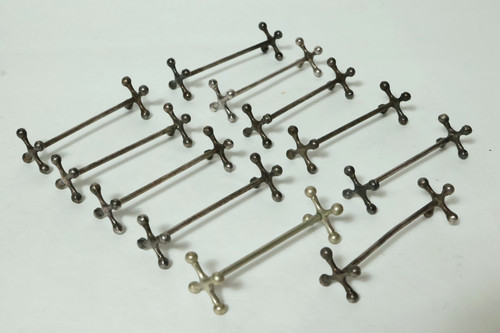 Alte silberne messerbänke - 11,