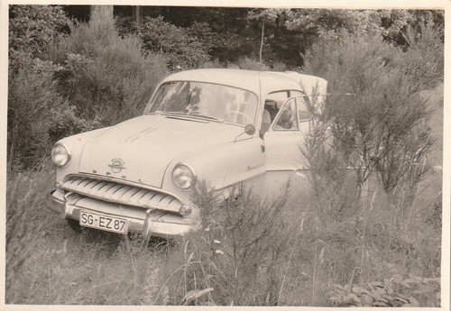 Vintage foto 1955er opel - vintage,