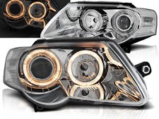 Scheinwerfer Angel Eyes Set für VW Passat 3C B6 Bj. 05-10 Chrom