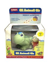 PLAYSKOOL 80er GLO FRIENDS BULLYFROG Glo Wurm Frosch RANAGLO GLO RINTY NEU IM KARTON GM