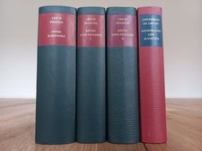 Tolstoi Romane: Krieg und Frieden & Anna Karenina + Choderlos de Laclos | Leder