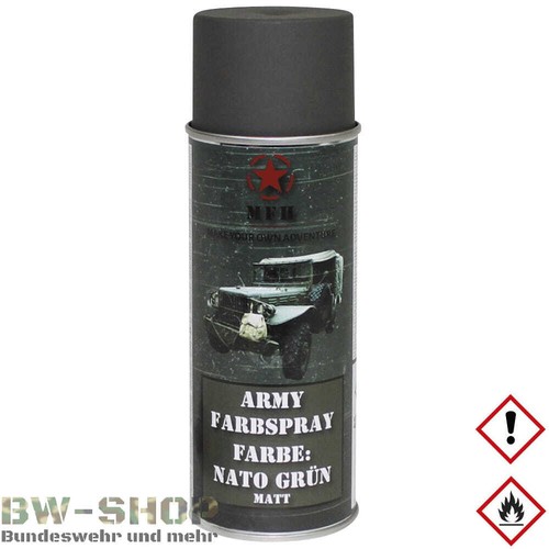 Farbspray matt militärlack - bw,
