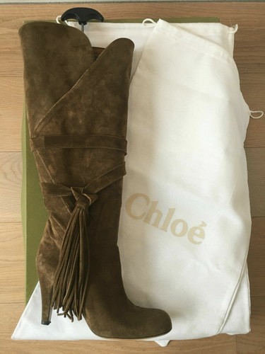 Chloe stiefel top - top, leder