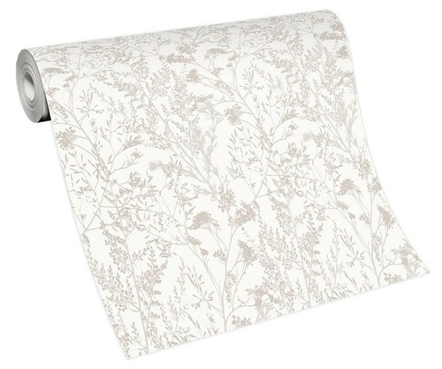 Vliestapete floral sträucher - vliestapete,