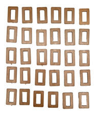 Spur O - Sauer / Pola Maxi 30 St. Fensterrahmen braun 24 x 15 mm - Neuwertig!