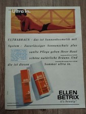 Orig Reklame Werbung 1991   ELLEN BETRIX   Sonnencreme