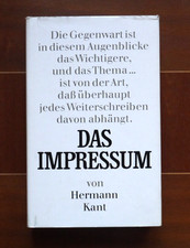 Das Impressum - Hermann Kant -