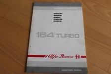 WERKSTATTHANDBUCH Technik Daten technical data Alfa Romeo 164 turbo 1988