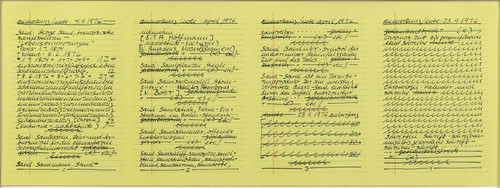 Hanne darboven handsigniert - hanne,