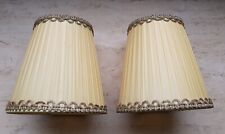 2 alte Aufstecklampenschirm Klemmschirm Lampenschirm Aufsteckschirm 50er 60er