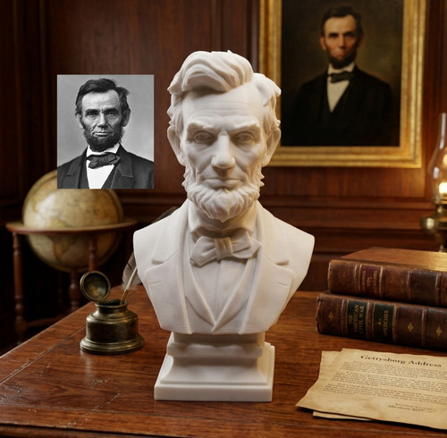 Abraham lincoln büste - lincoln, usa