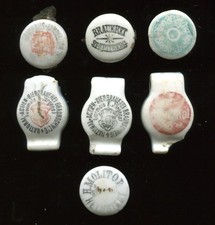 7x alter Porzellanverschluss, Braunschweig, Helmstedt, Allerthal