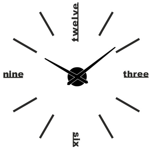 Miraval diy wanduhr schwarz - diy,