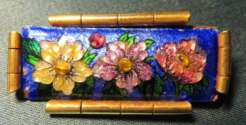 Antike art deco brosche - deco, email