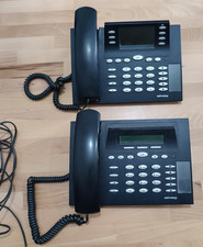 2x Telefon Systemtelefon Geschäftstelefon Schwarz elmeg CS410 & Elmeg CS290