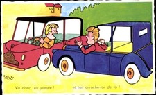 Künstler Ak Autos auf einer