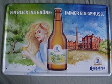 Blechschild Landskron Bier Brauerei aus Görlitz Immer ein Genuss Apfel Radler